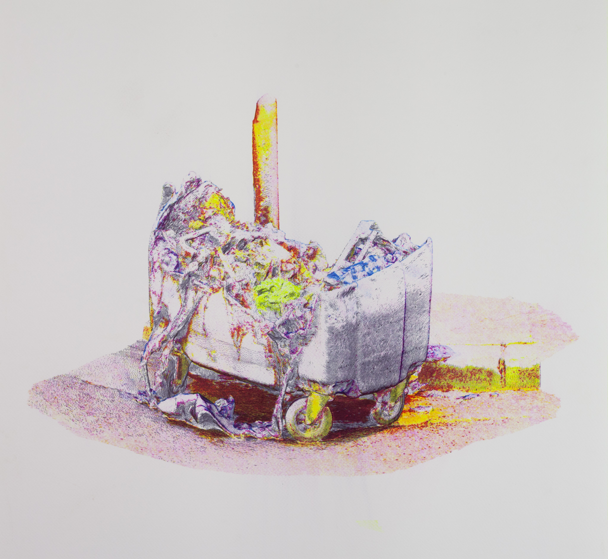 Burned Trash #2, Marseille, 2025, planche de gauche